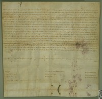 Pedro III, rey de Aragón, y el infante Alfonso, a súplicas de las Cortes de Aragón, confirman los privilegios de los aragoneses, y especialmente los de la villa de Ejea