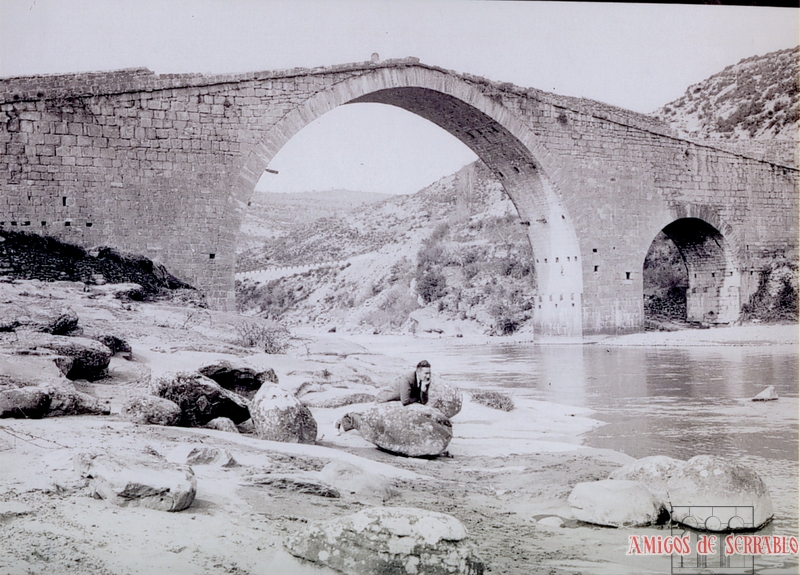 Puente de Fanlo antes del derriblo por tropas nacionalistas