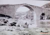 Puente de Fanlo antes del derriblo por tropas nacionalistas