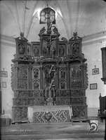 Iglesia de San Miguel Arcángel. Altar. Ricardo del Arco y Garay. Coscojuela de Fantova. Somontano