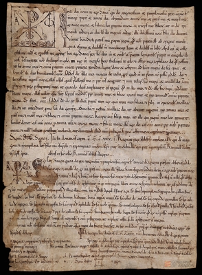 Sancho Ramírez otorga al monasterio de Santa Cruz de la Serós cuatrocientos sueldos anuales