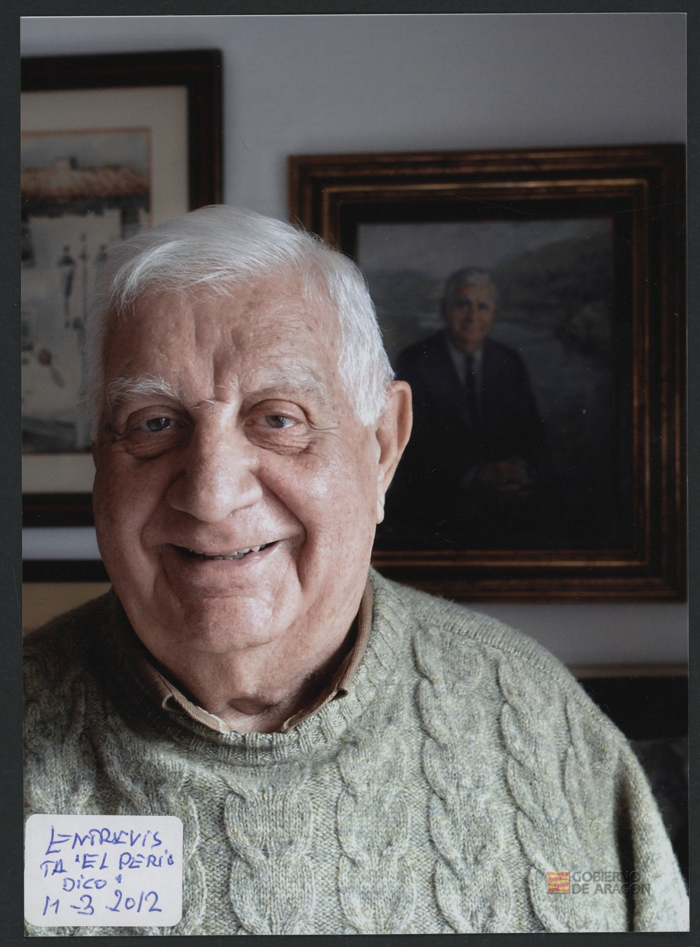 Retrato de Juan Antonio Bolea Foradada en la entrevista con El Periódico