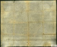 Sentencia de Martín García, prior de Santa Cristina y juez delegado del obispo de Barcelona, comisionado por el rey Martín, por la que determina que el concejo de Fraga pueda cobrar la primicia de la villa y gastarla en el mantenimiento de la iglesia o en otros usos de bien común, y que no deban rendir cuentas a ningún clérigo por ello