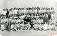 Niñas del colegio de Sabiñánigo