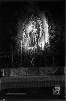 Iglesia de San Pedro el Viejo. Altar con Virgen del Carmen. Ildefonso San Agustín. Huesca. Hoya de Huesca