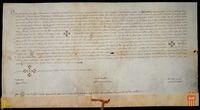 Pedro IV confirma el privilegio real de Jaime II por el que concede a los habitantes de Sevil las franquicias y libertades concedidas a aquellos por sus antecesores