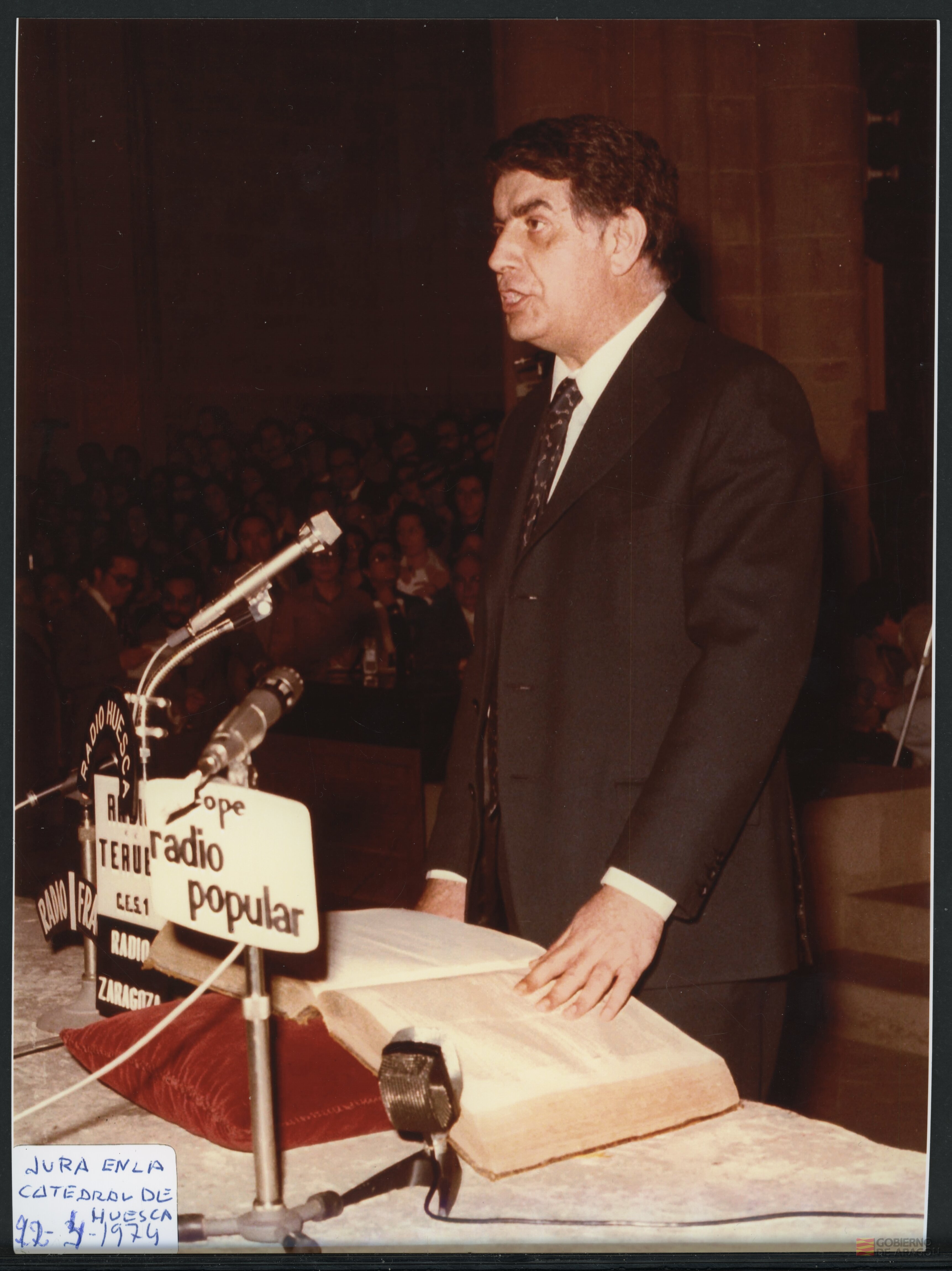Jura de Juan Antonio Bolea Foradada en la catedral de Huesca