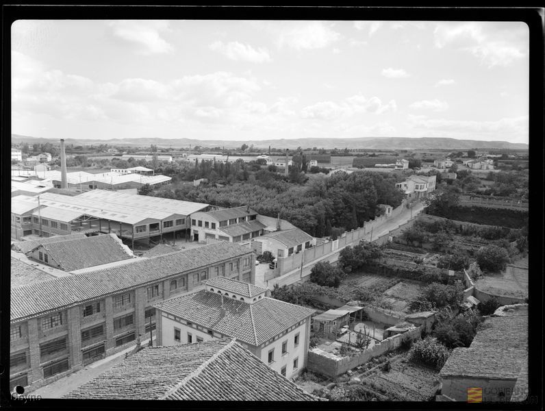 Fábrica Textil Tarazona, desde la cabecera de la catedral. Manuel Coyne