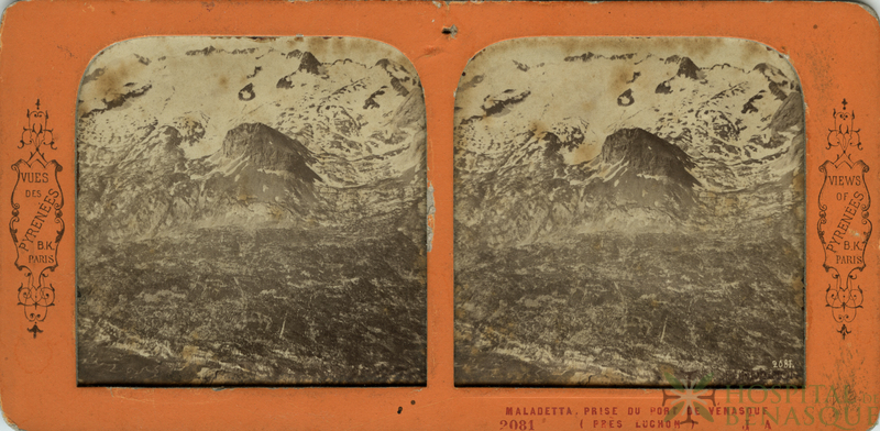 "Maladetta prise du Port de Vénasque (près Luchon). 2081."