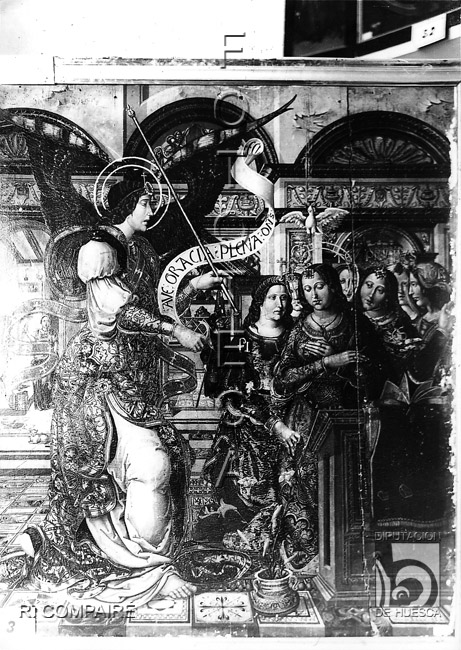 "Museo. Cuadro Maestro de Sigena". Ricardo Compairé Escartín. Huesca