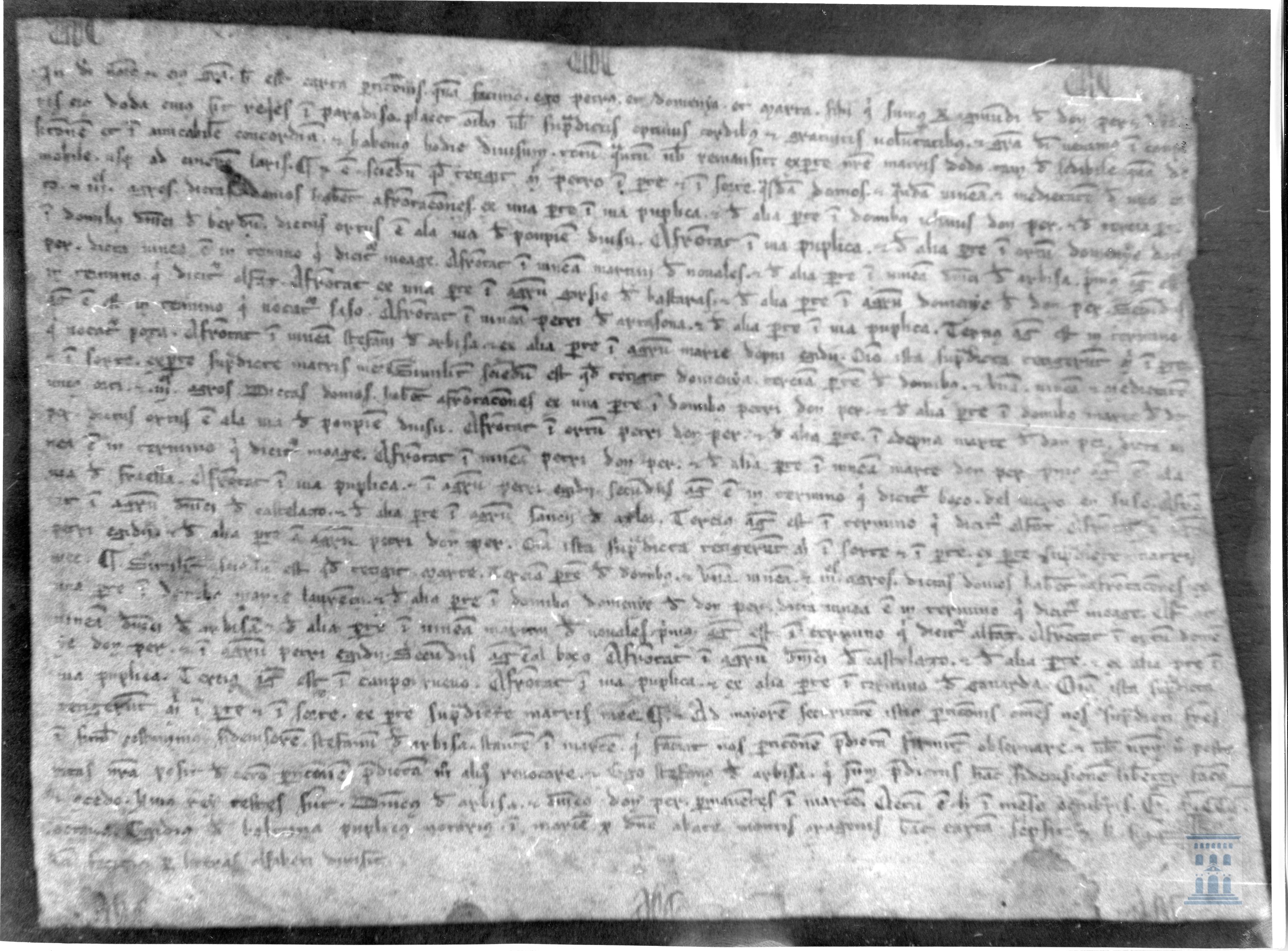 Pedro, Domingo y Marta, hijos de Ramón de Don Per, hacen partición de los bienes de su difunta madre doña Toda, sitos en Marcén.