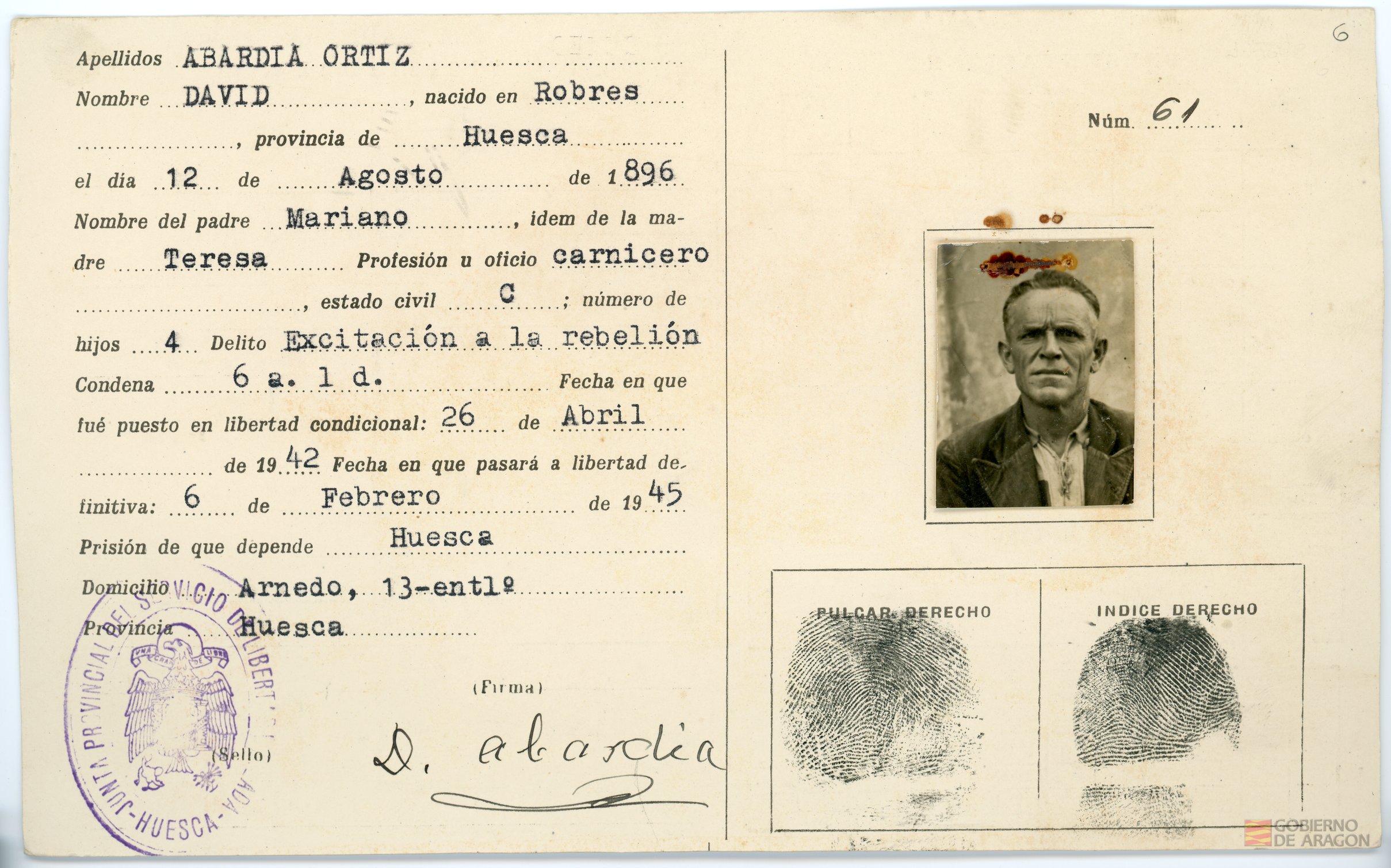 Abardia Ortiz, David. Huesca