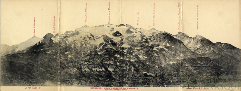 "Benasque. Gran Macizo de la Maladeta."