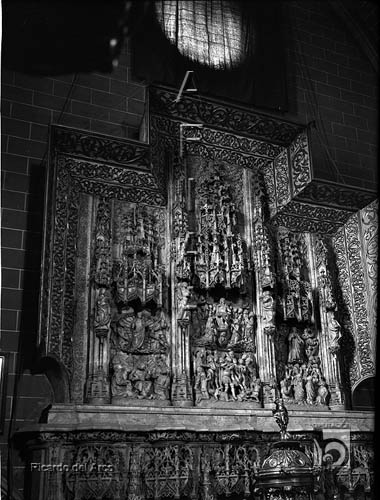La catedral. Retablo de Montearagón. Ricardo del Arco y Garay. Huesca