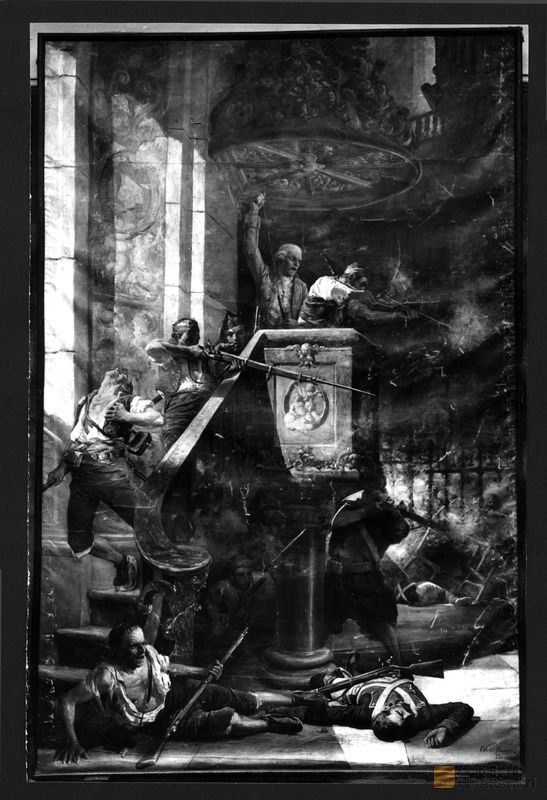 "Defensa del púlpito del convento de San Agustín" de Cesar Álvarez Dumont