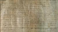 Reconocimiento público del cadaver del noble Pedro Fernández de Bergua, fallecido de muerte natural hacía siete días, por el obispo de Huesca, el señor de Ayerbe, el sobrejuntero, el zalmedina, el justicia y jurados de Huesca y otros prohombres locales a instancias de los nobles Corbarlán de Bergua, Pedro Ferrández de Bergua y Ferrán López de Jasa bajo cuya custodia se encontraba dicho Pedro Fernández por encomienda del rey de Aragón