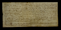 Salomón Alintinez, judío de Zaragoza, da carta de poderes a Faro Fedandus, judío de la misma ciudad, para que cobre los 400 sueldos que le debía el concejo de Almudévar