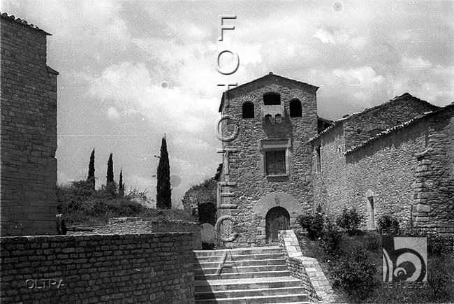 Calle del pueblo. José Oltra Mera. Roda de Isábena