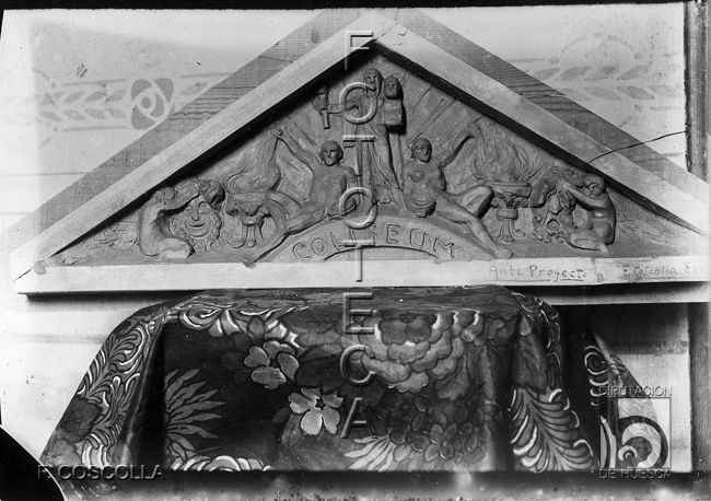 Anteproyecto del fronton del Teatro Olimpia. Felipe Coscolla Plana