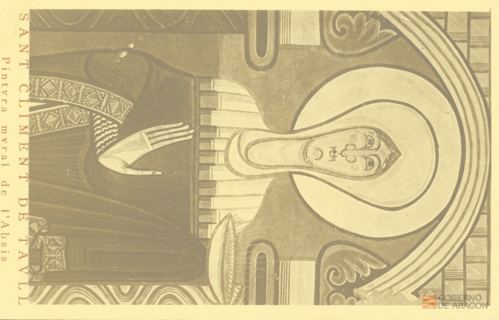 "SANT CLIMENT DE TAVLL. Pintura mural de l'Absis". "Arxiv Mas" Barcelona