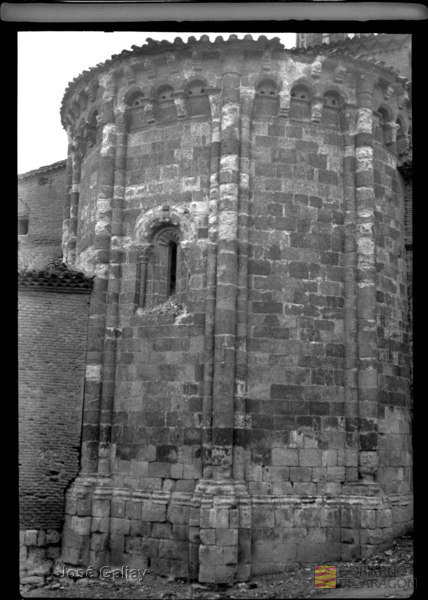 Daroca (Zaragoza). Iglesia de San Miguel. Ábside románico. José Galiay Sarañana