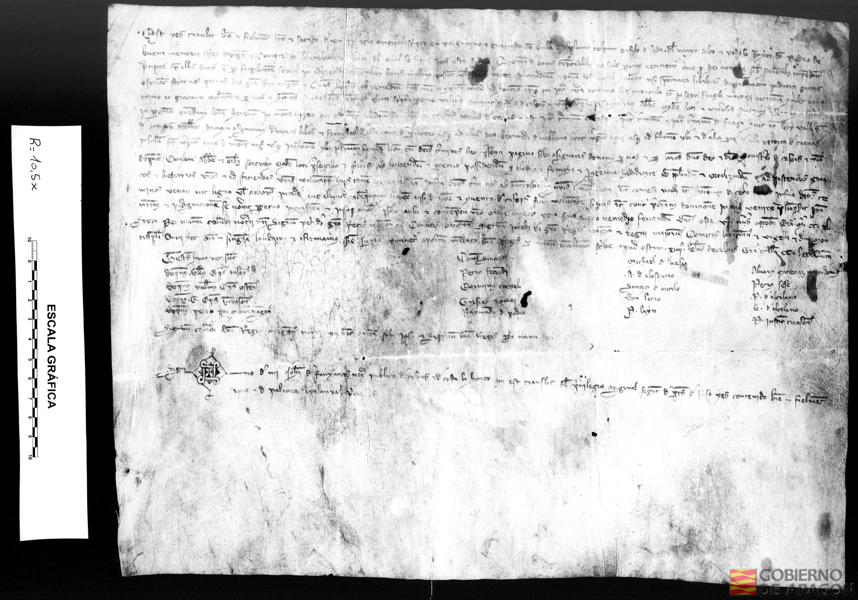 El rey Pedro II de Aragón dona al monasterio de Casbas un lugar yermo en los Monegros llamado Valle de Orruas, entre Fraga y el río Ebro. Documento confirmado por Jaime I en 1237