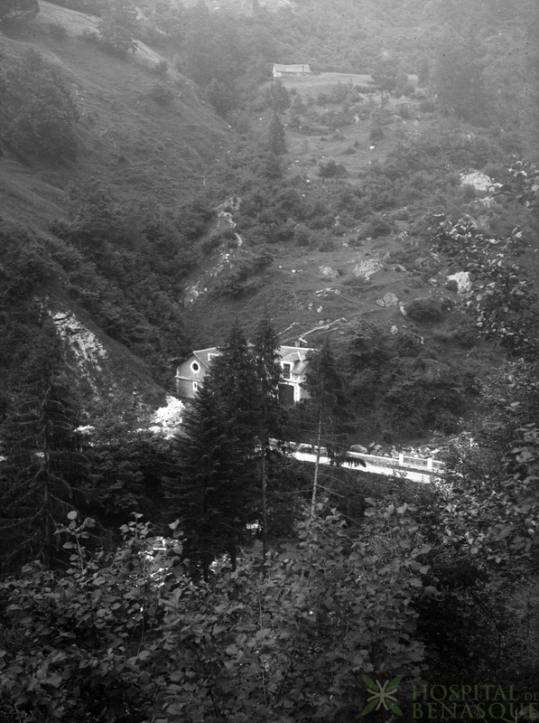 Detalle de casa en los Pirineos