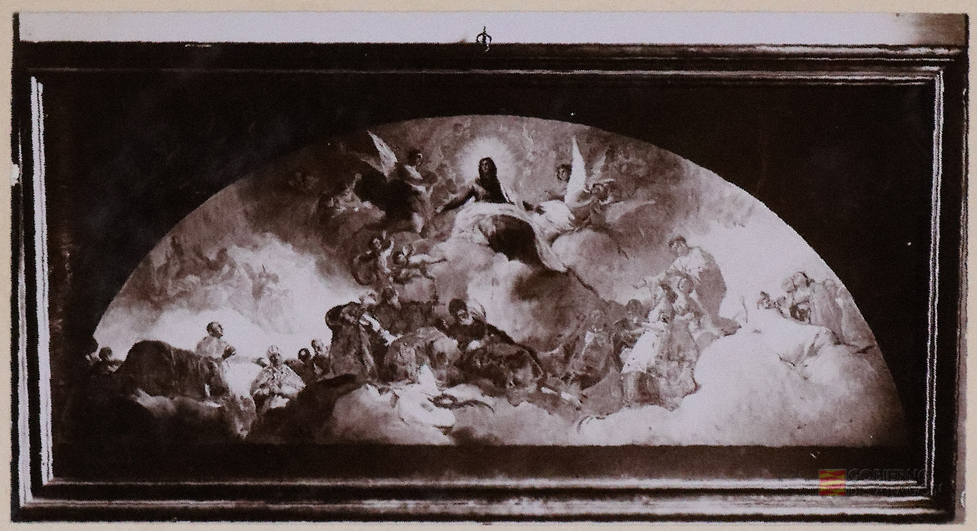 "Pinturas murales del Pilar - Cúpula de la Capilla de San Joaquin. "Regina Martirum" (Goya)"