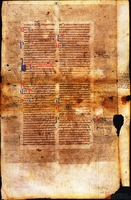 Fragmento del <i>Digesto</i> o <i>Pandecta</i> o colección de jurisprudencia promulgado de Justiniano I, emperador del Imperio Romano de Oriente en el año 533