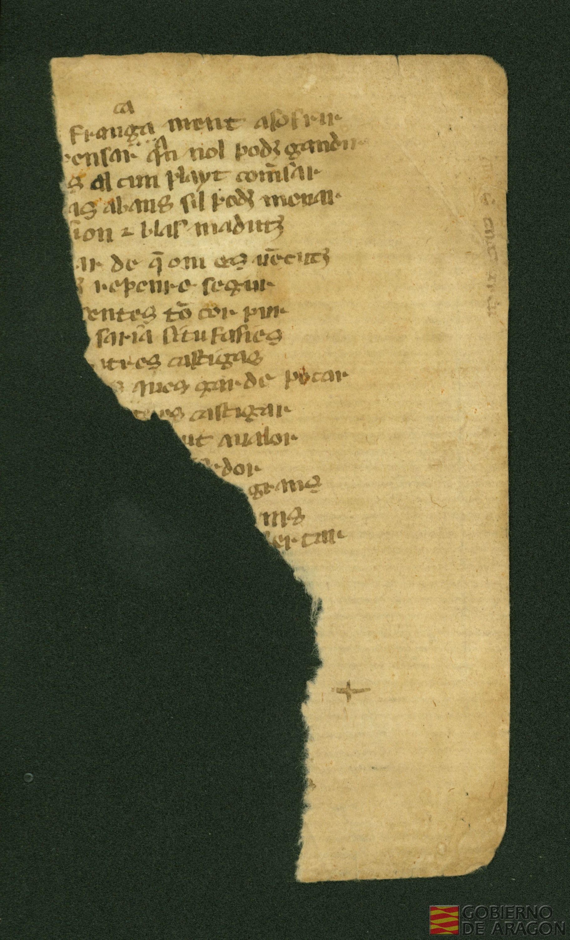 Fragmento del poema trobadoresco titulado "Lo sàvi" o "Lo Libre de Seneca", de autor desconocido