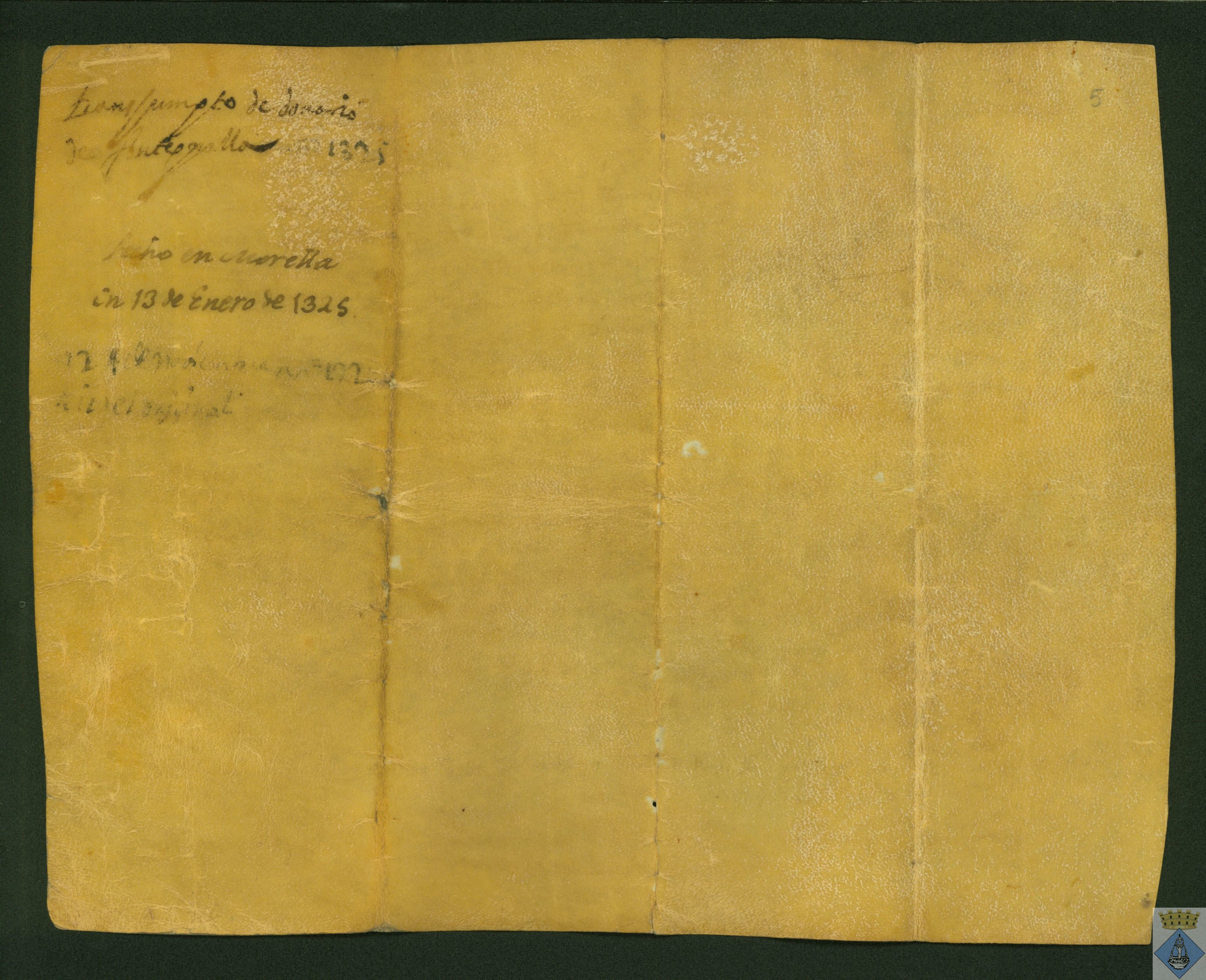 Fortún Robert, canónigo de Zaragoza, entrega a Arnaldo de Bretones, su hermano Beltrán y su consanguíneo Bernardo Vital las tierras de Fuentespalda para que las pueble.