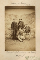Retrato de cuatro hombres en Luchon