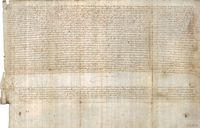 El concejo de la villa de Epila se compromete a pagar cada año como pecha ordinaria a Don Pedro Ximénez de Urrea,señor de dicha villa y del vizcondado de Rueda,3533 sueldos,4 dineros jaqueses,en dos tandas