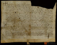 Carta de pago y redención de una casa de María Maza en Pamplona