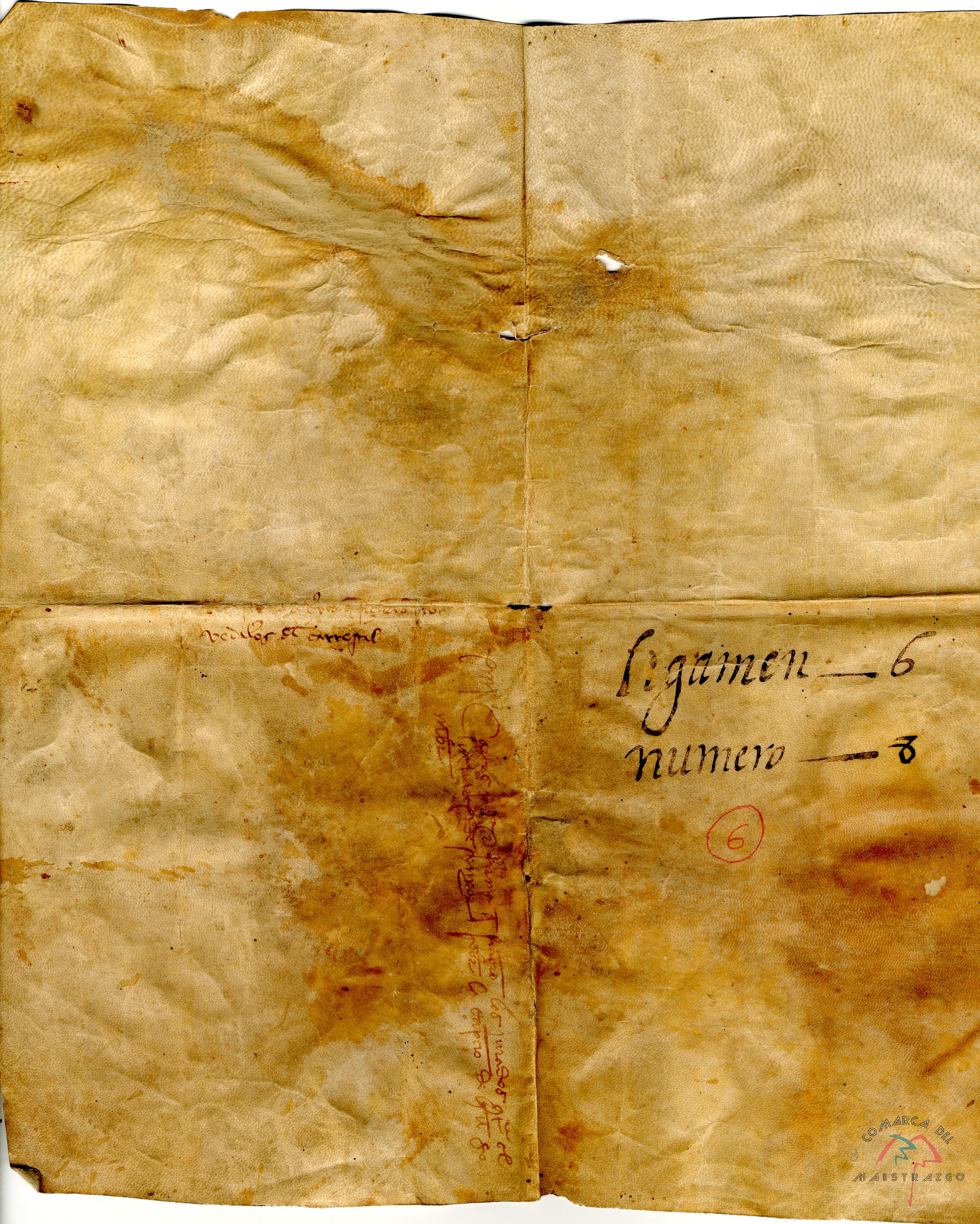 Carta por la que se deja en libertad a Juan Bernard, velador de la dehesa del Carrascal, de Mirambell, por mandamiento del comendador de Cantavieja y a petición, bajo la fianza de sus firmas, de los jurados de Mirambel.