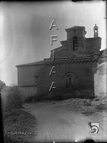 Monasterio de Santa María de Sigena. La torre de señales vista desde el norte. Ricardo del Arco y Garay. Monegros. Villanueva de Sigena