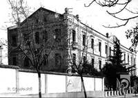 "Cuartel de La Estación". Ricardo Compairé Escartín. "1945". Huesca