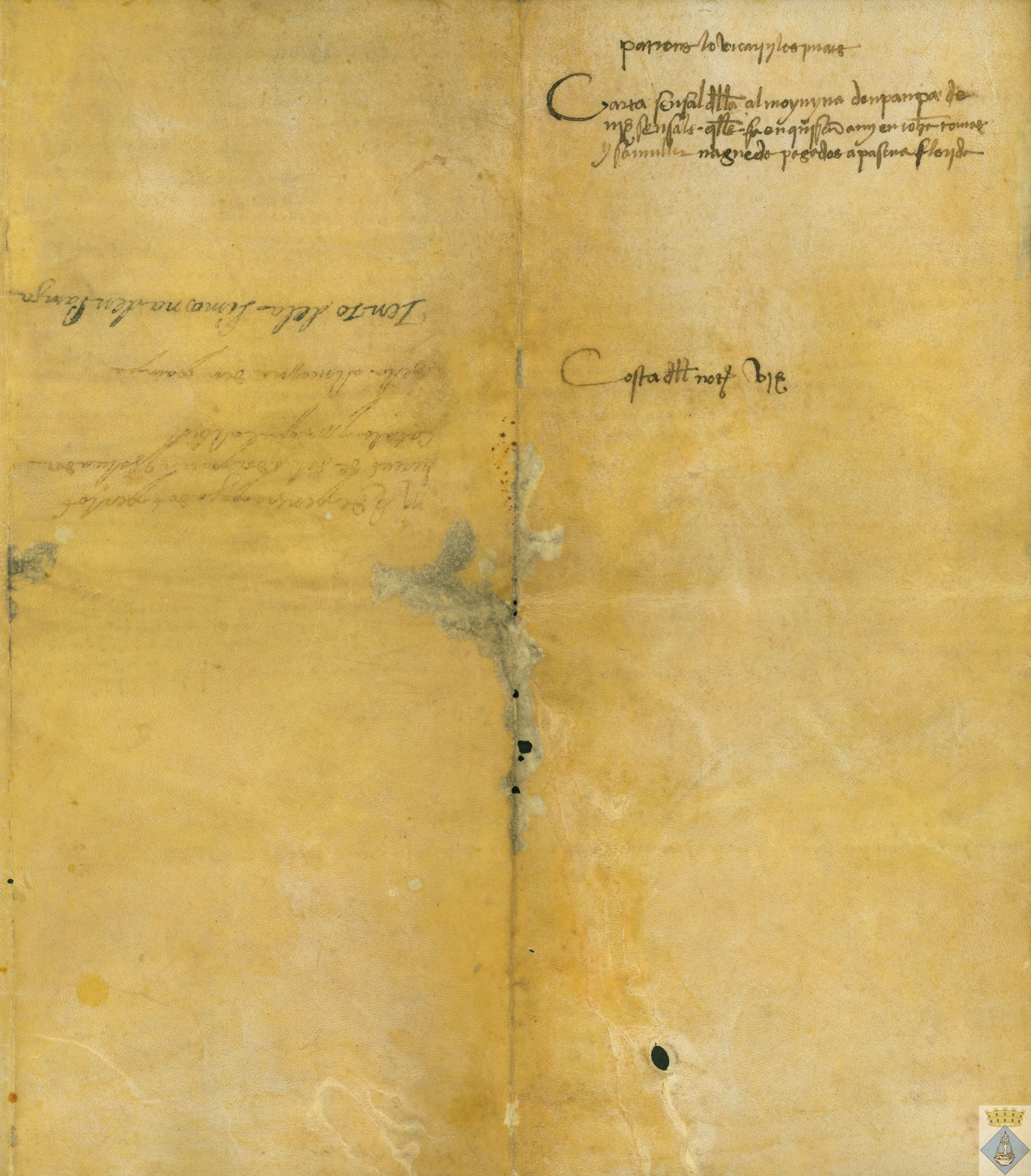 Luición del censal de 3 sueldos con precio de 60 dineros que Juan Tomás y Agueda, su mujer, vendieron a mosén Antonio Oliver y los jurados como patronos de la Limosna de Pampa