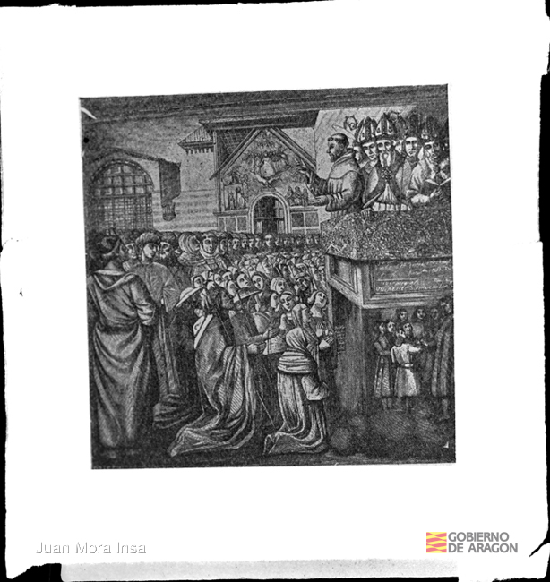 Grabado de temática religiosa. Juan Mora Insa