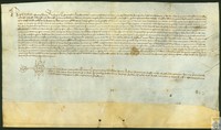 García, arzobispo de Zaragoza, exime a los Concejos de Beceite, Fuentespalda y Torre del Compte de la administración de las primicias y les libera de los posibles pleitos por esa causa