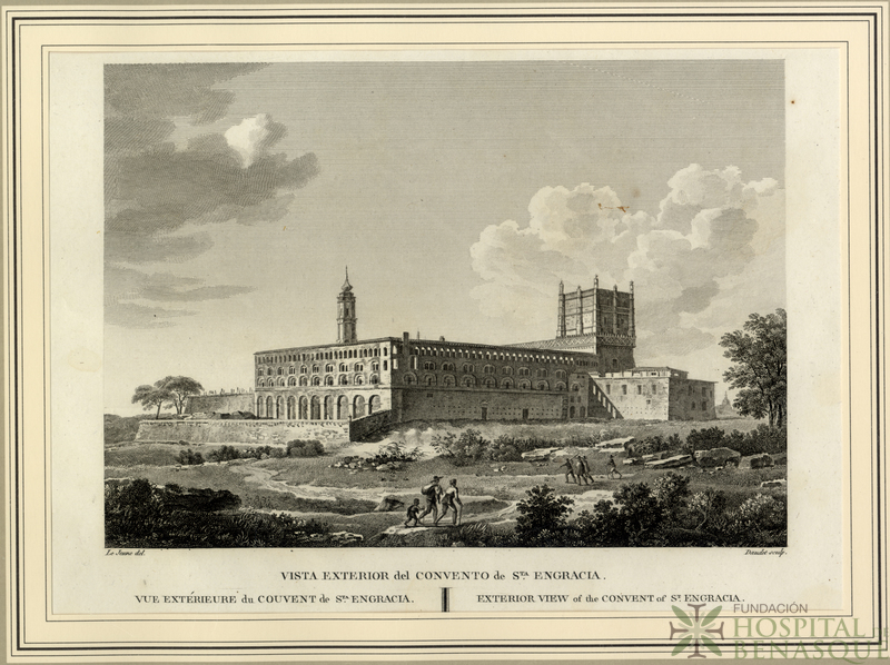 "Vista exterior del convento de Santa Engracia."