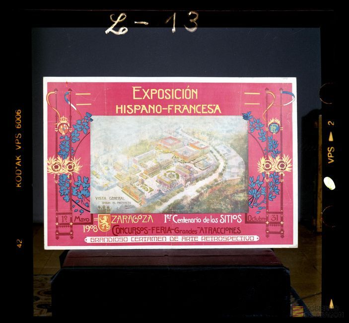 Cartel de la Exposición Hispano-Francesa de 1908. Ignacio Coyne