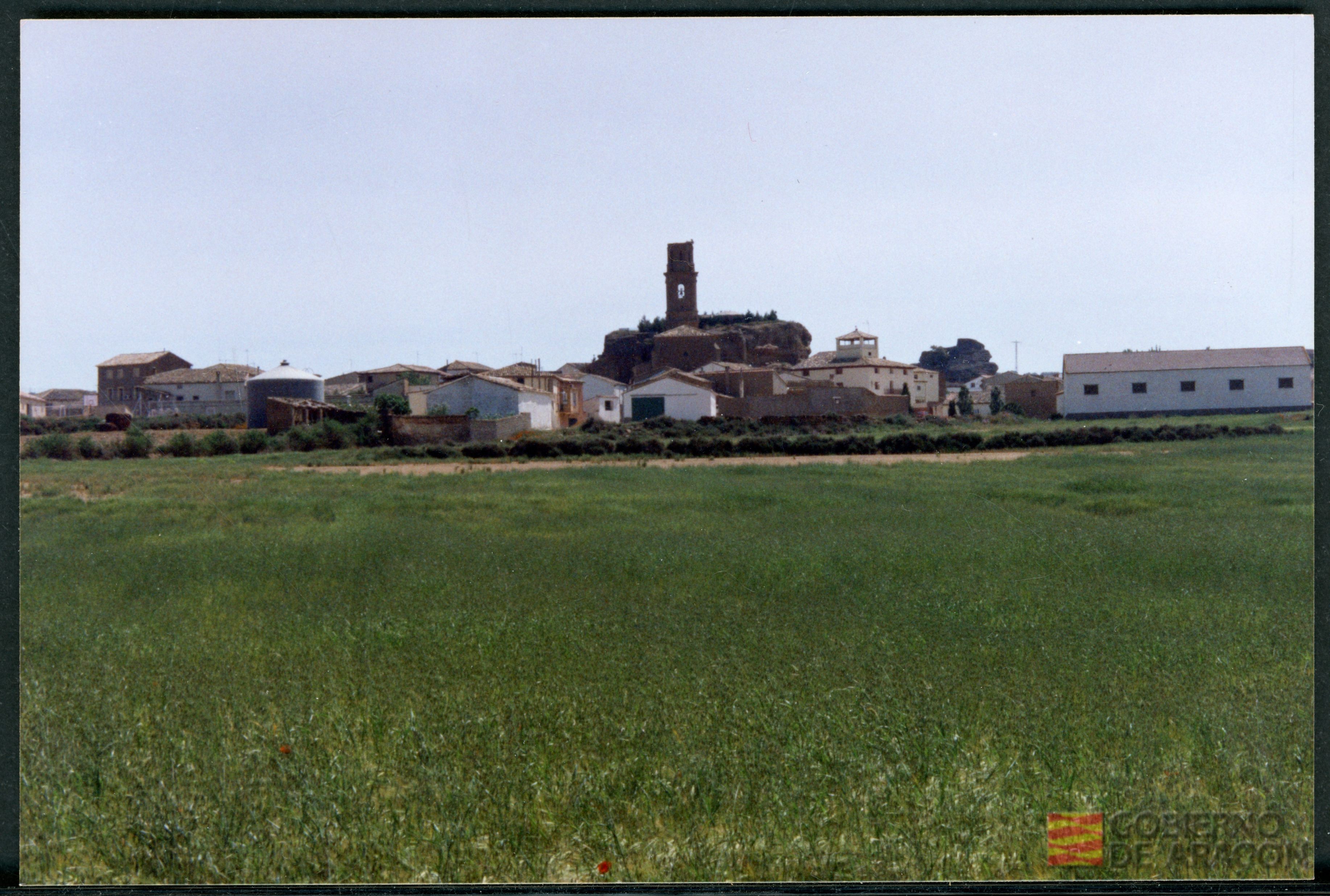 Vista del pueblo de Albero alto. Ángel Crespo Yagüe. Albero alto