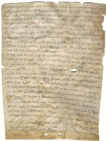Carta por la que Fray Bernad de Cardona, maestre de la Caballería del Temple de Aragón, y los comendadores de Cantavieja y de Castellote se obligan y comprometen a no hacer inquisición a los vecinos de Mirambel