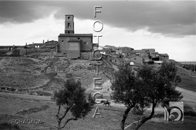 Vista general del pueblo. Alfonso Foradada Coll. Santalecina