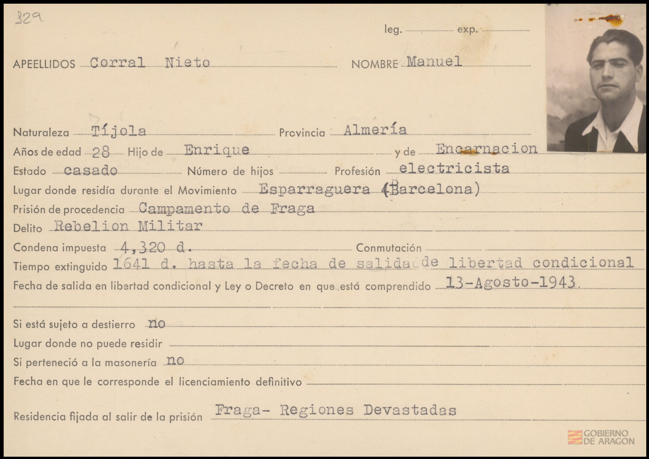 Corral Nieto, Manuel. Fraga