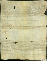 Jaime Arduí y Agustín Ardoví, hijos de Pedro Ardoví, venden a Bernardo de Boxados, mercader de Lérida, 300 sueldos barceloneses de censo, de los 1.000 que cobraban del concejo de Fraga