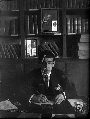 Retrato de Manuel Casanova, director de El Diario de Huesca. Ricardo del Arco y Garay. Huesca